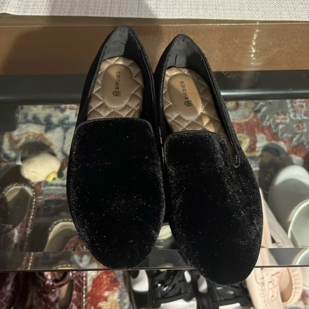 Black Velvet Flats size 7